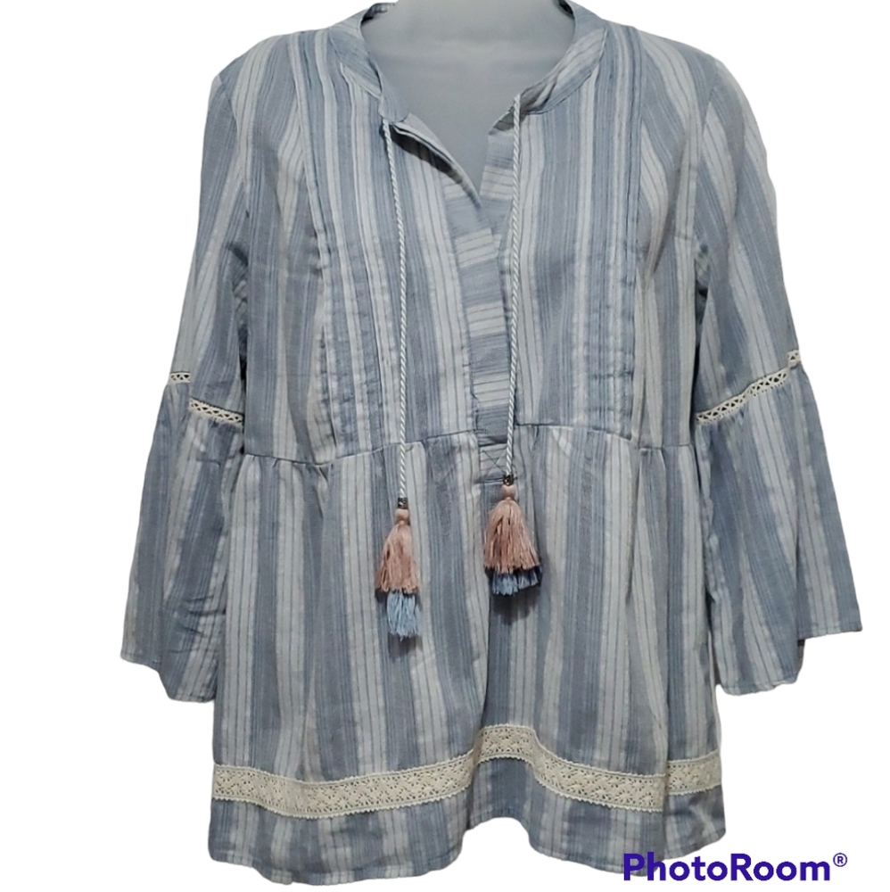 Knox Rose Boho Style Top Sz M